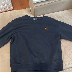 H&M Black Crewneck Sweater with Ribbed Cuffs